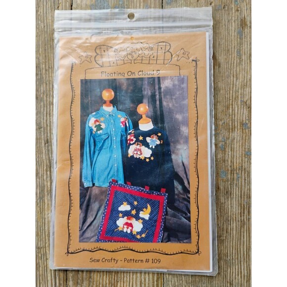 5/$25 Sew Crafty - Pattern #109 Floating On Cloud 9 Pattern 1995 - Picture 1 of 8